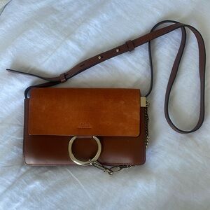 Chloe Faye Crossbody Brown Leather